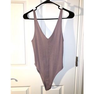 Mauve tone body suit